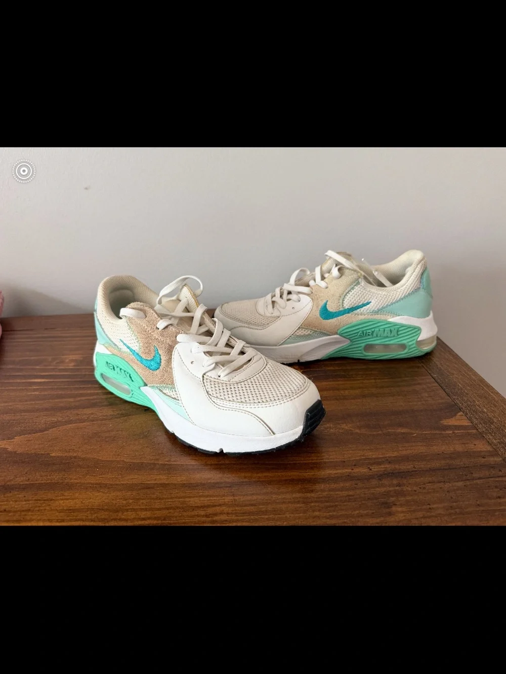 Nike AirMax Teal and White